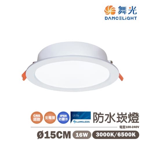 【舞光】LED 15CM 16W尼莫防水崁燈 全電壓 IP66防水防塵